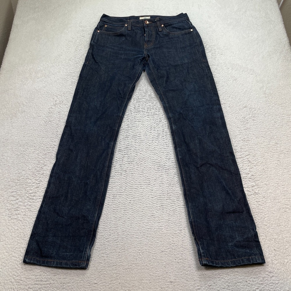 Unbranded UB101 Skinny Jeans 14.5 Selvedge Size 32 (Fits 30X34) Denim Button Fly